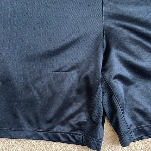 Adidas Blue and White Athletic Shorts with Iconic Stripes - Picture 3 of 5